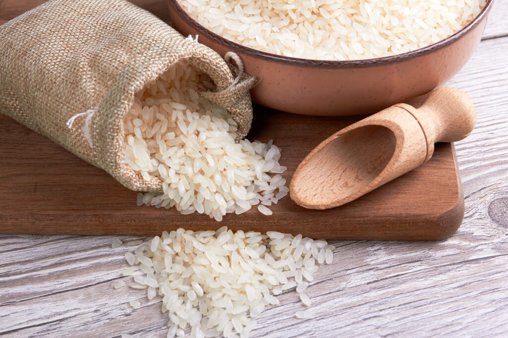 Rice in bowl